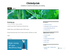 Tablet Screenshot of clicketyclak.wordpress.com