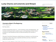 Tablet Screenshot of luckycharmsandlimericks.wordpress.com