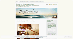 Desktop Screenshot of discoverdeepcreek.wordpress.com