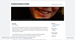 Desktop Screenshot of mademoiselleorchidee.wordpress.com
