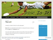 Tablet Screenshot of discisit.wordpress.com