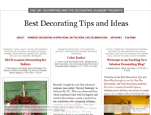 Tablet Screenshot of bestdecoratingtipsandideas.wordpress.com