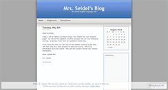 Desktop Screenshot of mrsseidels.wordpress.com
