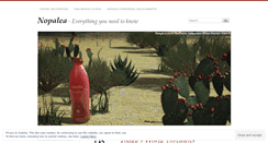 Desktop Screenshot of nopalcactusjuice.wordpress.com