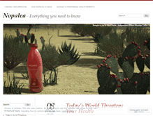 Tablet Screenshot of nopalcactusjuice.wordpress.com