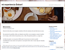Tablet Screenshot of experienciadukan.wordpress.com