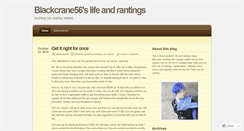 Desktop Screenshot of blackcrane56.wordpress.com