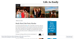 Desktop Screenshot of lifeasemily.wordpress.com
