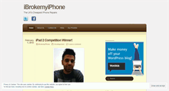 Desktop Screenshot of ibrokemyiphone.wordpress.com