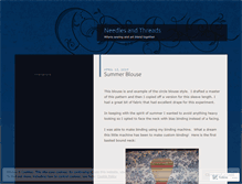 Tablet Screenshot of needlesandthreads.wordpress.com