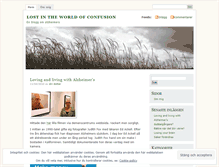 Tablet Screenshot of lostintheworldofconfusion.wordpress.com