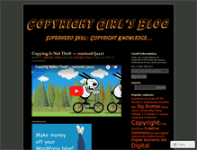 Tablet Screenshot of copyrightgirl.wordpress.com