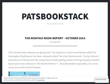 Tablet Screenshot of patsbookstack.wordpress.com