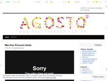 Tablet Screenshot of agostonaweb.wordpress.com