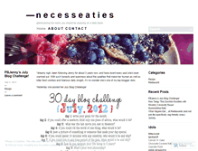 Tablet Screenshot of necesseaties.wordpress.com