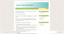 Desktop Screenshot of elearntraining.wordpress.com