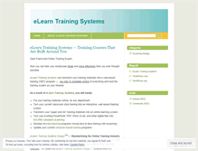 Tablet Screenshot of elearntraining.wordpress.com