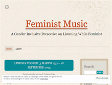Tablet Screenshot of feministmusic1.wordpress.com