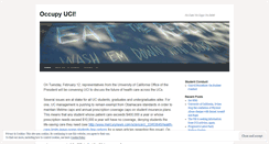 Desktop Screenshot of occupyuci.wordpress.com