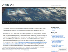 Tablet Screenshot of occupyuci.wordpress.com