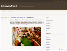 Tablet Screenshot of bebabymyfriend.wordpress.com