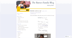 Desktop Screenshot of barnesfamily.wordpress.com