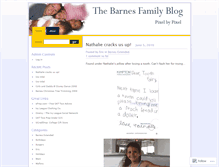 Tablet Screenshot of barnesfamily.wordpress.com