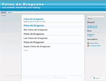 Tablet Screenshot of misfotosdedragones.wordpress.com