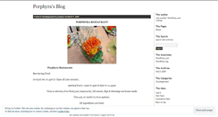 Desktop Screenshot of porphyra.wordpress.com