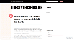 Desktop Screenshot of lifestylersforlife.wordpress.com