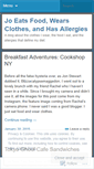 Mobile Screenshot of joeatsfoodwearsclothesandhasallergies.wordpress.com