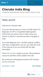 Mobile Screenshot of cherubsindia.wordpress.com