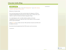 Tablet Screenshot of cherubsindia.wordpress.com