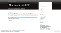 Desktop Screenshot of emacslife.wordpress.com
