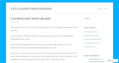 Desktop Screenshot of cyclicvomitingsyndrome.wordpress.com