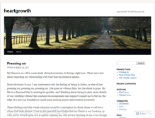 Tablet Screenshot of heartgrowth.wordpress.com