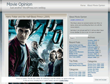 Tablet Screenshot of movieopinion.wordpress.com