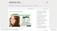 Desktop Screenshot of eyefiveinc.wordpress.com