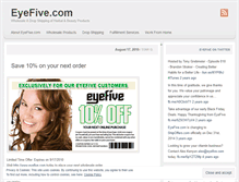 Tablet Screenshot of eyefiveinc.wordpress.com
