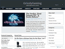 Tablet Screenshot of grizzlygamer.wordpress.com