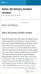 Mobile Screenshot of mac.bancdebinarybrokerreview.wordpress.com