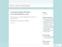 Tablet Screenshot of mitschmackes.wordpress.com
