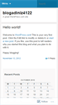 Mobile Screenshot of blogadiniz4122.wordpress.com