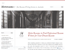 Tablet Screenshot of metroresumes.wordpress.com