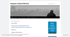 Desktop Screenshot of hispanicculturereview.wordpress.com