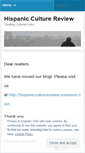 Mobile Screenshot of hispanicculturereview.wordpress.com