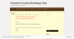 Desktop Screenshot of cameroncountygenealogy.wordpress.com