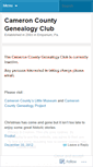 Mobile Screenshot of cameroncountygenealogy.wordpress.com