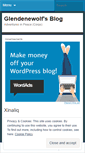 Mobile Screenshot of glendenewolf.wordpress.com