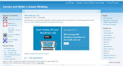 Desktop Screenshot of ouralaskawedding.wordpress.com